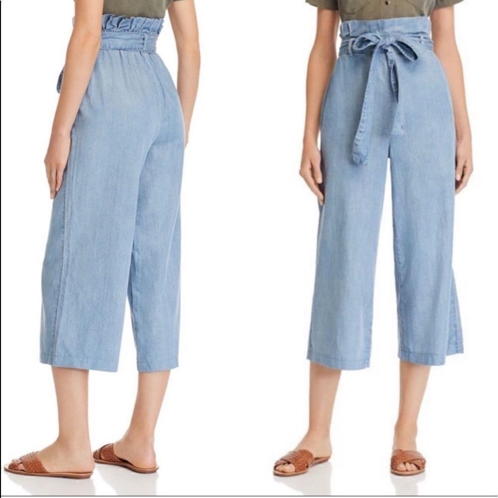 BLANKNYC Paperbag High Rise Wide Leg Jeans